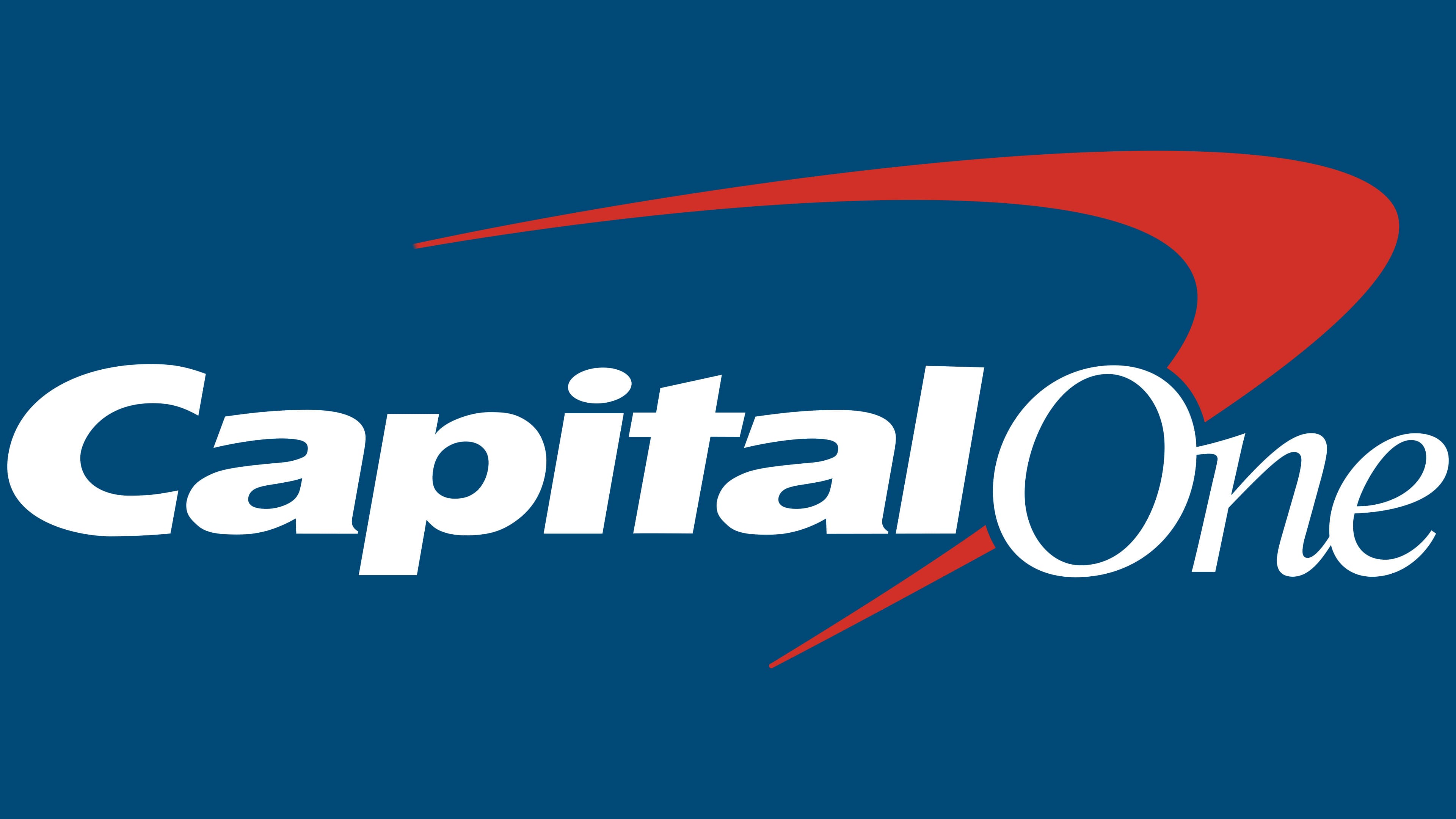 Capital One building with interns